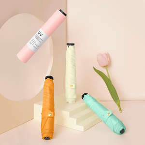 Paraguas Japonés Plegable Triple Ultraligero Transparente Tipo Pluma, Paraguas Lápiz Ligero para Sol y Lluvia - Product Image 6