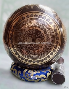 Cuencos de Metal DE ARTE especial hechos a mano tibetanos hechos en Nepal estilo Feng Shui para meditación y curación de Yoga - Product Image 4