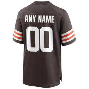 Maillot de football américain numéro 17, col en V, manches courtes, polyester anti-humidité, vêtements pour hommes adultes - Product Image 3