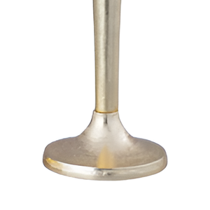 Portavelas simple y elegante para decoración del hogar, base para velas con acabado plateado, de aluminio fundido, hecho a mano, personalizado, S/2 - Product Image 5