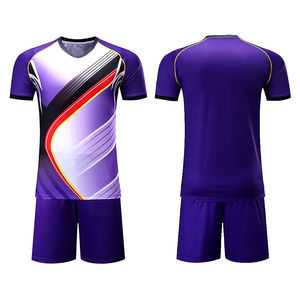 ชุดฟุตบอลแบบกำหนดเองพร้อมส่งมอบความร้อน ชุดเสื้อแขนสั้นผู้ชาย กางเกงขาสั้นเข้าชุด ชุดฟุตบอลส่วนตัว โรงงาน OEM สำหรับทีม - Product Image 1