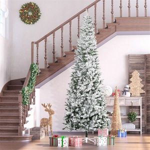 Albero di Natale Artificiale di Lusso di Alta Qualità 9 Piedi (300cm) in PVC e PET, Pino Realistico Personalizzabile Pieghevole con Supporto in Metallo - Product Image 2