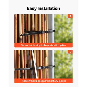 "Natural Reed <b>Screens</b> & Room Dividers 4 ft X 16.4 ft 2 Pack <b>Decorative</b> Reed Fencing Roll" - Product Image 5