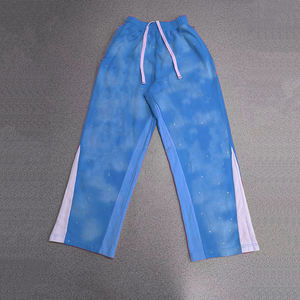 Ensemble de survêtement vintage personnalisé avec sweat à capuche zippé et pantalon évasé, imprimé DTG, délavé à l'acide et effet soleil éclairé - Product Image 6