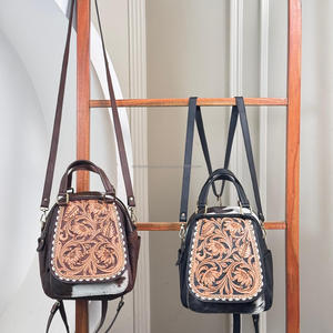 Offre Spéciale personnalisé grande capacité multifonction usiné à la main en cuir de vachette sacs à dos élégant convertible voyage sac à dos pour les femmes - Product Image 5