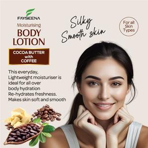 Loción Corporal Humectante en Oferta, con Manteca de Cacao y Extracto de Café, para Mujeres, Todo Tipo de Piel, Aclarante, Nutritiva, Suavizante, Luminosa - Product Image 4