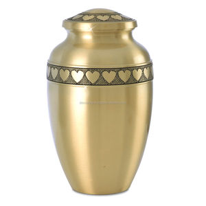 Blue Adult Cremation Urn With Velvet bag - Product Image 4