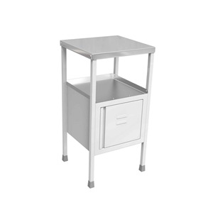 Hospital <b>Bedside</b> Table with <b>Storage</b> Cabinet - Product Image 3