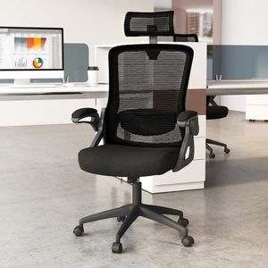 Sedia da Ufficio Ergonomica Girevole Regolabile con Supporto Lombare, Comoda Sedia da Lavoro per Casa o Ufficio - Product Image 3