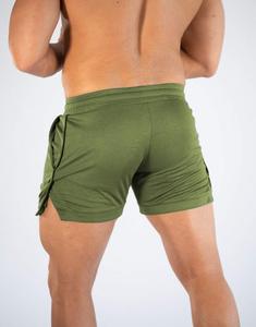 Pantalones cortos deportivos personalizados a precio razonable para hombre, informales, transpirables, de secado rápido, bordados, tejidos, de cintura media - Product Image 2