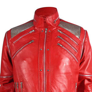High Quality New Men's Red PU Leather Moto <b>Jacket</b> Stand Collar Zipper Closure Windproof <b>Slim</b> <b>Fit</b> Autumn Motorcycle Style <b>Jacket</b> - Product Image 4