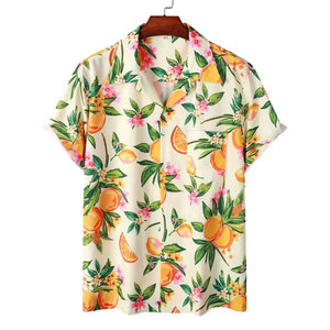 Chemise d'été personnalisée pour homme en coton, à manches courtes, formelle, de plage, infroissable, séchage rapide, respirante, écologique, jusqu'à 6XL - Product Image 1