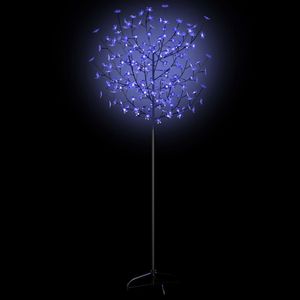 Fiori di ciliegio 6 ft albero di natale con 200 led blu e luce bianca decorazioni Festive - Product Image 2