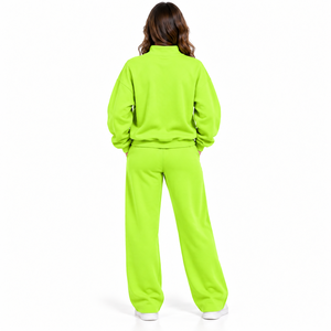 Women Tracksuit Plain Casual Wear High Quality Custom Women <b>Fleece</b> Tracksuit Plus Size Luxury Sports Tracksuit Two Pieces Sets - Product Image 2