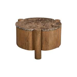 Mesa de Centro Portátil de Madera, Mesa Auxiliar de Diseño Moderno, Construcción de Madera Sólida y Duradera, Ecológica y Fácil de Mantener para el Hogar - Product Image 1