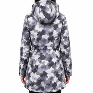 Abrigo Parka Cortavientos para Mujer con Capucha Decorada, Bolsillos Multifuncionales y Forro Cálido de Primera Calidad para Clima Frío - Product Image 2