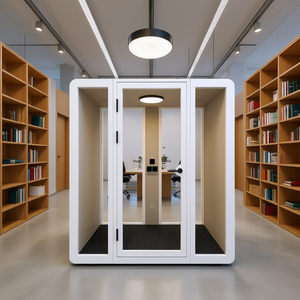 Duo HIPOD : Cabines Acoustiques Modulaires pour Bureau, Mobilier Intérieur pour un Environnement de Travail Optimal avec Excellente Absorption Sonore - Product Image 3