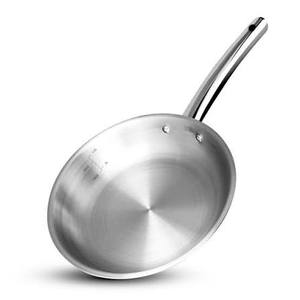 Sartén Wok de Acero Inoxidable Antiadherente, Sartén Redonda para Cocinar y Freír, Apta para Cocina de Gas e Inducción - Product Image 1