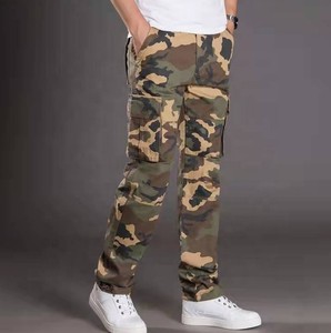 Prix d'usine, pantalon cargo en toile à taille haute et coupe droite pour homme, pantalon tactique décontracté pour l'extérieur, 100% coton - Product Image 3