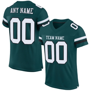 Wholesale Direct OMMIZ INDUSTRY Custom <b>Silver</b> White-Black <b>Mesh</b> Authentic Football Jersey - Product Image 6