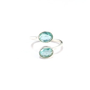 Bague de mode en topaze bleue, poids 2,8 grammes - Product Image 1