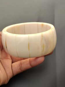 กำไลข้อมือรูปไข่ทำมือจากวัสดุออร์แกนิก เป็นมิตรกับสิ่งแวดล้อม สไตล์โบฮีเมียน วินเทจ ลายชนเผ่า สำหรับผู้หญิง - ของขวัญสำหรับโอกาสต่างๆ - Product Image 1