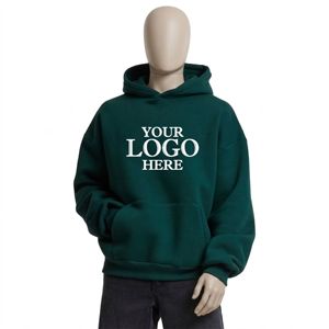 Sweat-shirt épais à capuche pour homme, coupe oversize, épaules tombantes, en molleton bouclette lourd 380 360 320 g/m², avec logo personnalisé - Product Image 1