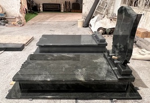 Hongarije Modern Design Begraafplaats Natuurlijke Tropisch Groene Granieten Stenen Grafstenen Kerkhof Grafstenen Monument Gedenkteken - Product Image 5