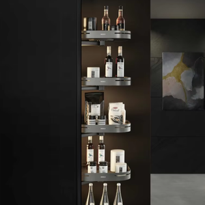 Cuisine modulaire de luxe européenne sur mesure JY Project, fabriquée au Vietnam (Binh Duong), avec comptoir en marbre, écologique, RTA, rangement inclus. - Product Image 5