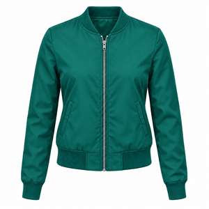 <b>Women</b> Fashionable Yellow Color <b>Zip</b> <b>up</b> Lightweight Bomber <b>Jacket</b> Warm Breathable Fabric <b>Women</b> Bomber <b>Jacket</b> OEM Service 2026 - Product Image 4