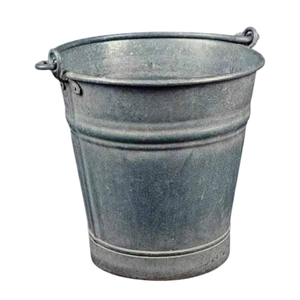 Seau en fer galvanisé bleu de petite taille en gros, seaux en métal galvanisé avec poignées pour la décoration de mariage et les petites plantes - Product Image 5