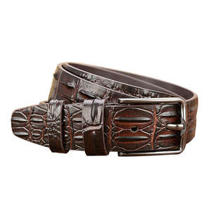 Cinturón de Cuero Genuino de Alta Calidad para Hombre, Cinturón Casual para Jeans, Proveedor de Fábrica OEM, Hecho en Pakistán - Product Image 2