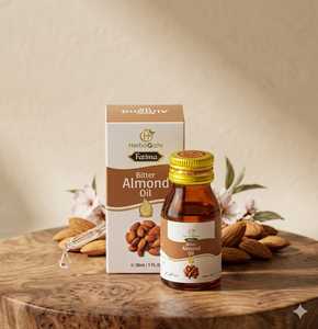 Aceite de Almendras Amargas, Aceite Botánico Herbal, Fórmula Cosmética Natural, Textura Ligera, Nutritiva, Cuidado Diario de Belleza - Product Image 1