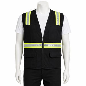 Chaleco de Seguridad de Alta Visibilidad con Múltiples Bolsillos, Ropa de Trabajo Reflectante Resistente para Construcción e Industria, Soporte OEM - Product Image 1