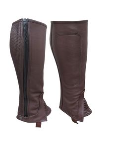 ชุดขี่ม้าหนังแท้แบบอังกฤษสำหรับผู้ชาย ปิดด้วยซิป อุปกรณ์ขี่ม้า - Product Image 4
