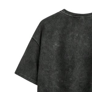 เสื้อยืดโอเวอร์ไซส์ลายกราฟิกสีดำ 100% ผ้าฝ้าย ทรงหลวม คอกลม แขนสั้น สไตล์ลำลอง สตรีทแวร์ พิมพ์ลายการ์ตูน ขายส่ง - Product Image 4