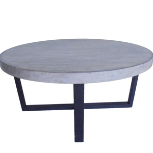 Mesa de Centro con Diseño Redondo de Madera PB, Estilo Moderno para Dormitorio, Sala de Estar o Sofá - Product Image 1