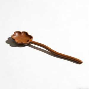 Juego de cucharas de madera ecológicas para cocinar en la cocina con espátula, cuchara, volteador y cuchara para mezclar para la preparación de alimentos >Artesanías>Natura - Product Image 1