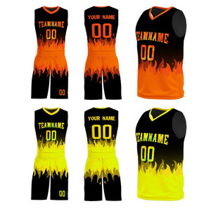Wholesale Basketball Uniform <b>Set</b> Custom Sublimation Jersey & Shorts High Quality Team Sports Wear OEM Sublimation Team Wear - Product Image 2