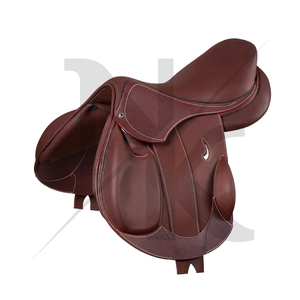 Silla de montar premium para salto ecuestre, de cuero genuino, estilo inglés, cómoda y duradera. Productos de carreras de caballos ingleses de la India. - Product Image 5