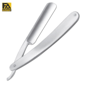 นาจมี มีดโกนพับได้สแตนเลส ใบมีดสองด้าน คมเรียบ สำหรับตัดผม - Product Image 4
