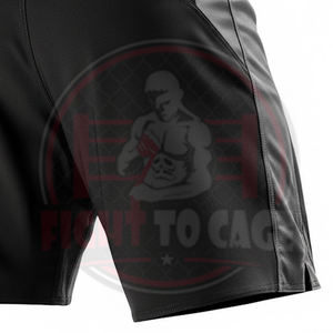 กางเกง MMA คุณภาพพรีเมียม เอวยางยืดใส่สบาย ทนทาน พิมพ์ลาย โพลีเอสเตอร์ 100% สำหรับฝึกซ้อมมวย-น้ำหนักเบา - Product Image 4