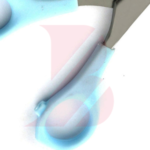 Tijeras Profesionales para Cortar Cabello, Mango de Plástico, Color Azul Claro, Acero Inoxidable, Cuchillas Afiladas, Herramienta de Salón, Logotipo OEM - Product Image 3