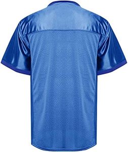 Maillot de football américain professionnel personnalisé à manches courtes, respirant, 100 % polyester mesh, usine OEM, faible MOQ, fournisseur unisexe - Product Image 2