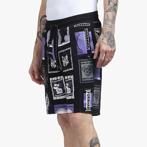 Service OEM – Short de sport 100 % coton pour homme, personnalisable, motif écossais surdimensionné sur le devant, respirant, anti-plis, avec cordon de serrage - Product Image 3