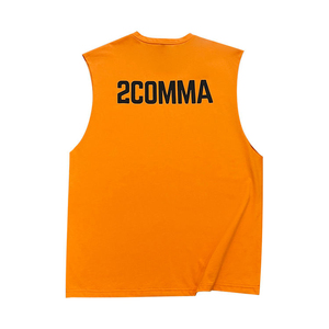 Camiseta Deportiva Ligera de Color Sólido, 220g, Jersey de Algodón, Estilo Urbano, Personalizable con Logotipo, Camiseta de Tirantes para Gimnasio, para Hombre, Verano - Product Image 2