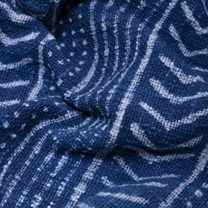 Main Bloc En Gros Coton Décoratif À La Main Couverture Bleu Tissé Lit Simple Indien Fauteuil Canapé Jeter - Product Image 5