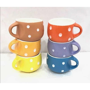 Tasses à café en céramique indienne classiques Rainbow Core 201-300ml - Product Image 3