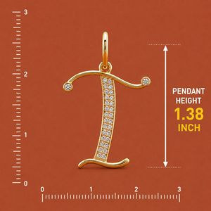 จี้ตัวอักษร T เงินแท้ S925 ประดับเพชรโมอิสซาไนต์ - Product Image 3