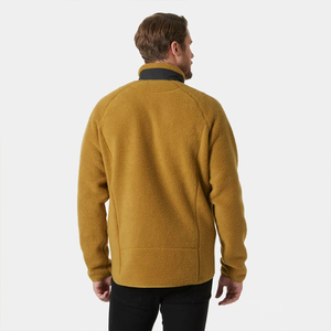 <b>Men</b> Casual Winter Stand Collar Zipper Closure Quilted <b>Jacket</b> Thickened Cotton Solid Pattern Plus Size <b>Men's</b> Polar Fleece <b>Jacket</b> - Product Image 5